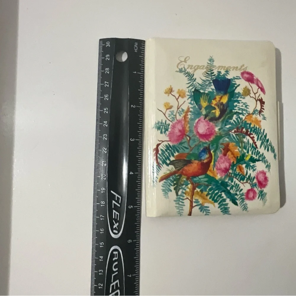 Vintage Engagements Planner Made in Japan with Birds and Floral Design 60’s/70’s